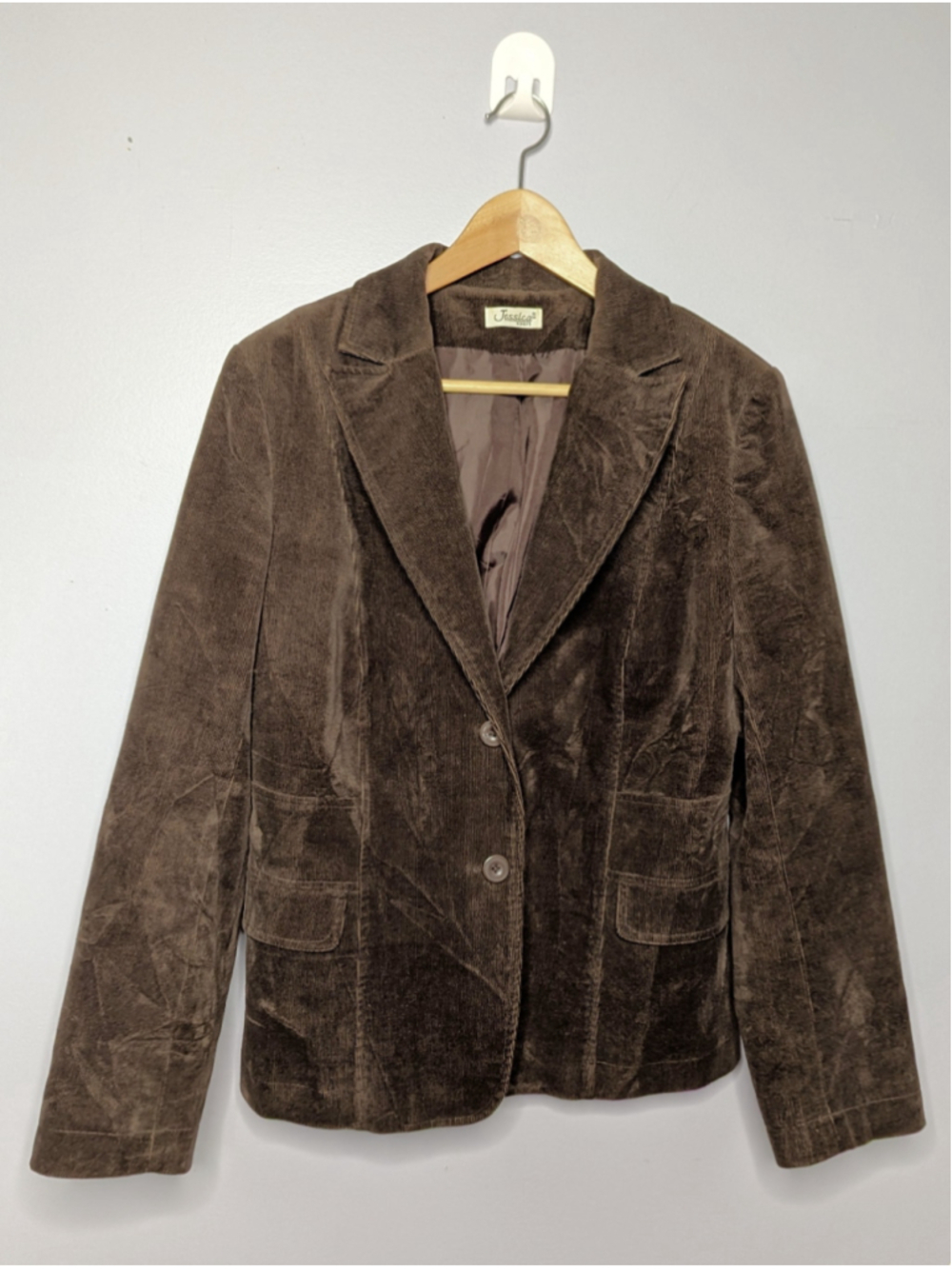 Jessica Sport Vintage Brown Corduroy Blazer Jacket - Women's Size 12